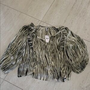 Stylish Women's Zebra Print Top